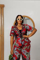 Nkosi African Print Jacket and Pants Set