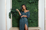 Fifi green wrap dress