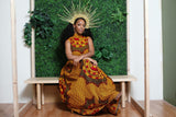 Itohan African Print Maxi dress