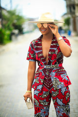 Nkosi African Print Jacket and Pants Set