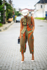 Nadia  African Print Top