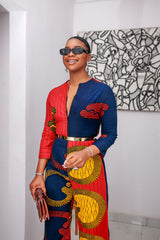 Spice African Print Jumpsuit
