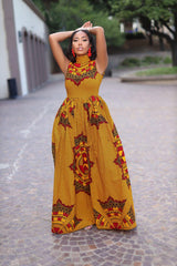 Itohan African Print Maxi dress