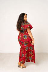 Yaounde African print maxi dress
