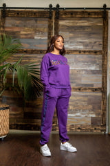 Purple Royalty Sweatshirt and joggers set