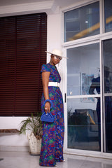 Tiana African print jumpsuit
