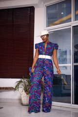 Tiana African print jumpsuit