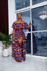 Purple Ngozi Maxi Skirt