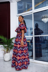 Purple Ngozi Maxi Skirt