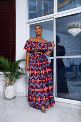 Purple Ngozi Maxi Skirt
