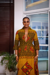 Aretha African print dress