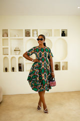 Yada African print dress