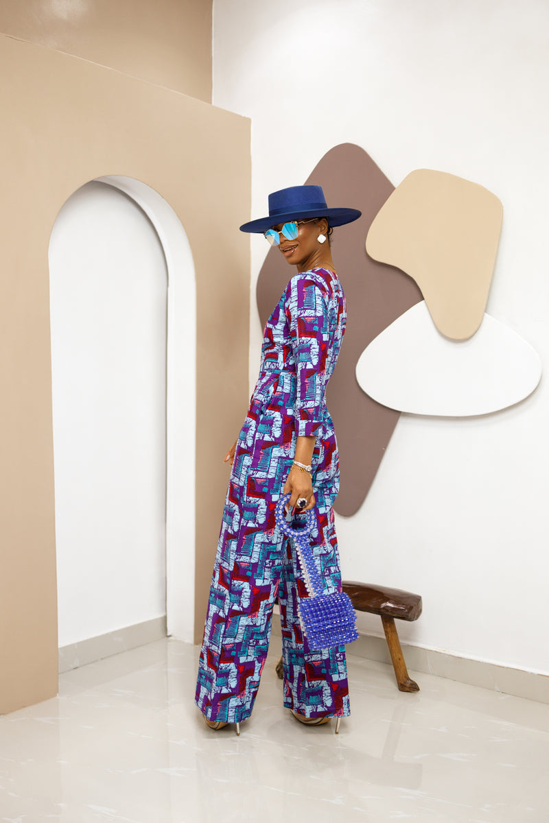 Eniola African Print Jumpsuit