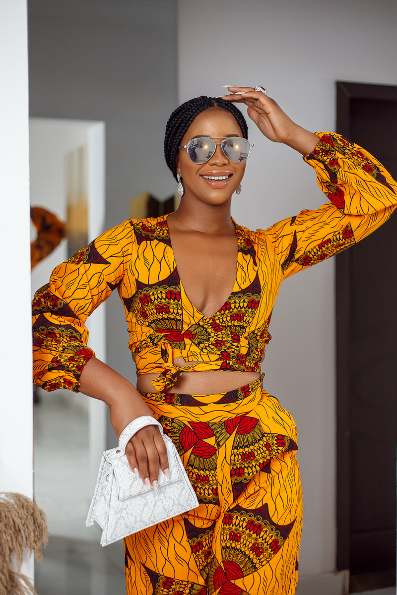 Jayla African print Matching set