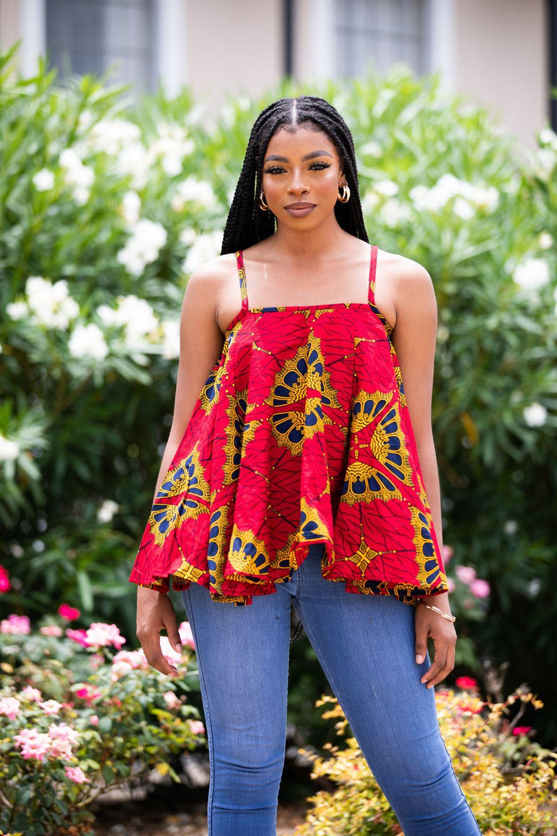 African print Ijeoma Top