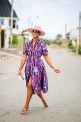 Uwanne African print Dress