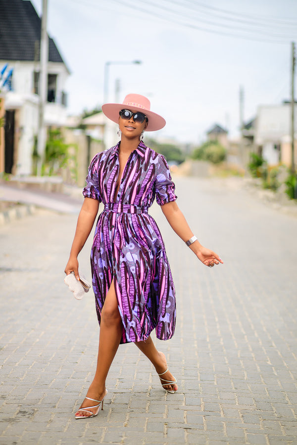 Uwanne African print Dress
