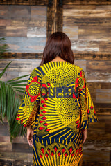 Yellow Queen Kimono Jacket