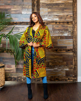 Yellow Queen Kimono Jacket