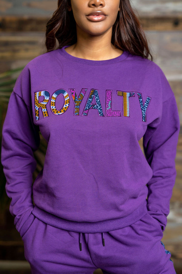 Purple Royalty Sweatshirt and Joggers set