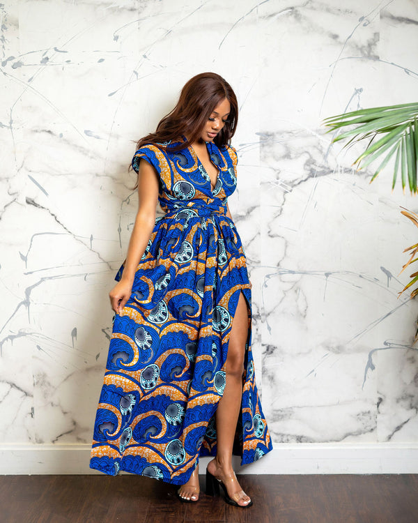 Kelechi Blue infinity dress