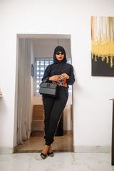 Amarya Black Sweat shirt and Jogger set