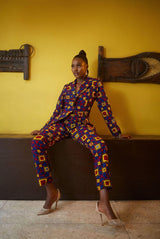 Sisi Oge African print Jacket  and pant set