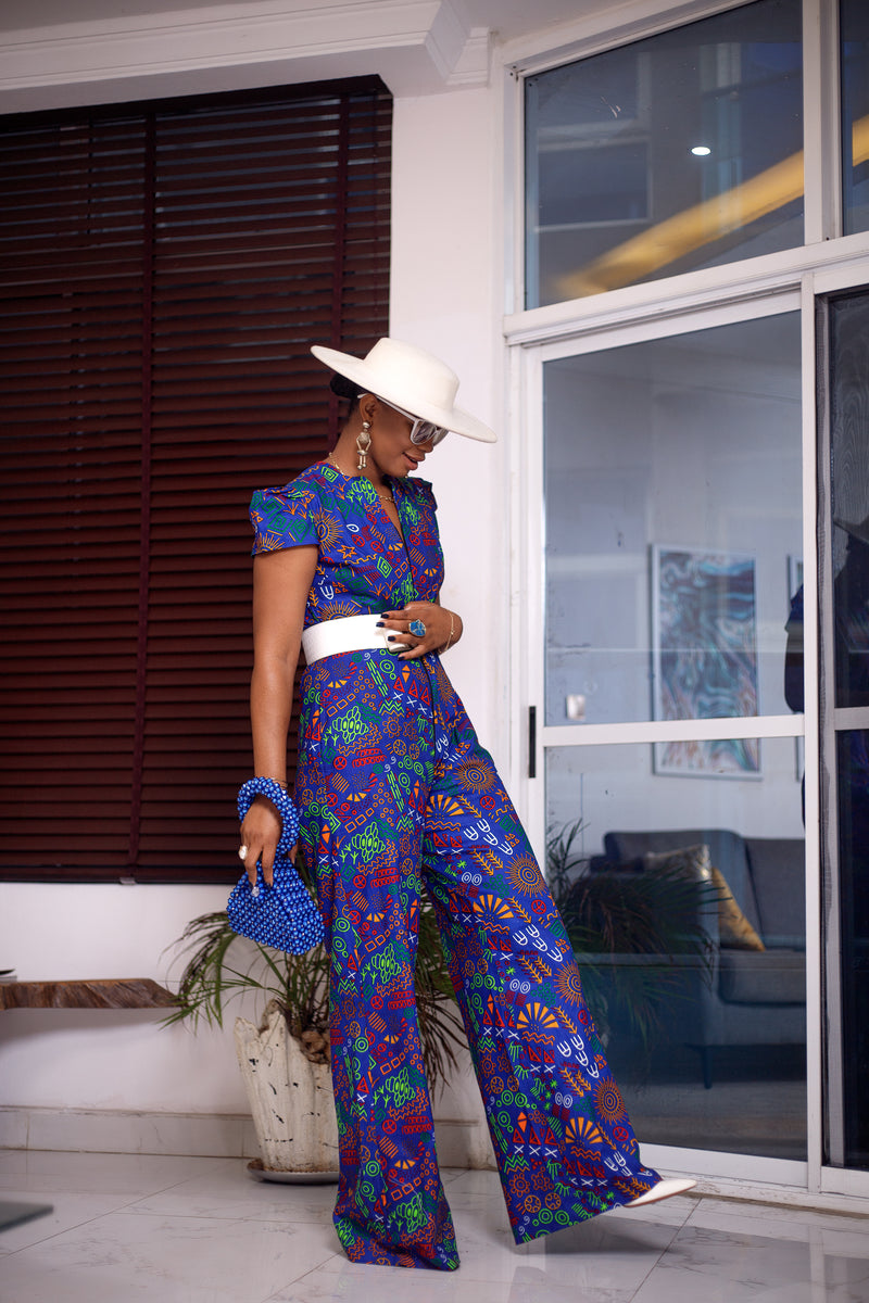 Tiana African print jumpsuit