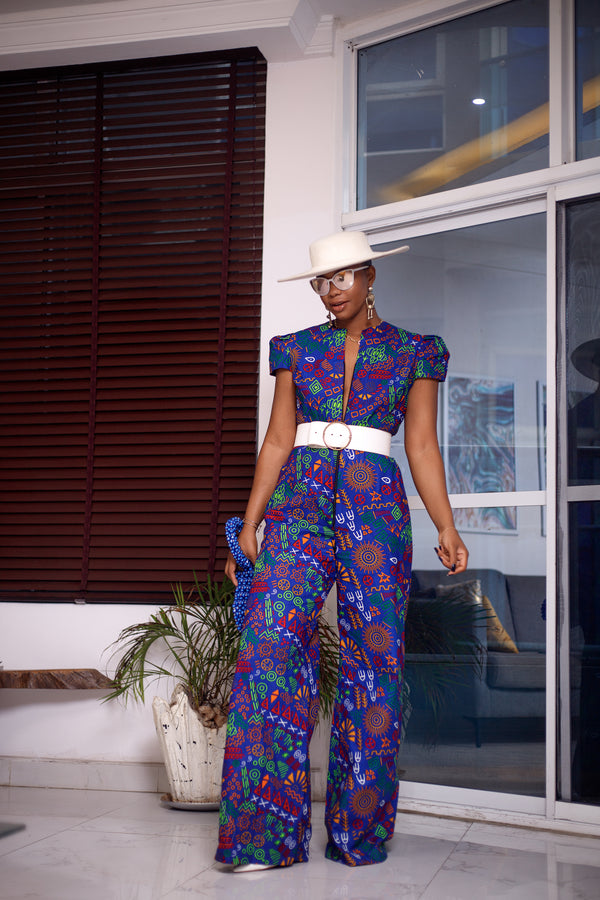 Tiana African print jumpsuit