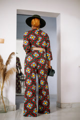 Olivia African Print Jumpsuit