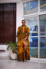 Aretha African print dress