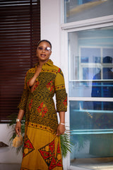 Aretha African print dress