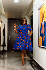 Ireti African print Midi Dress