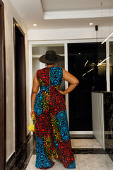 Abena Wide Legged African print Jumpsuit PRE ORDER