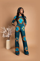 Zen African print Jumpsuit.