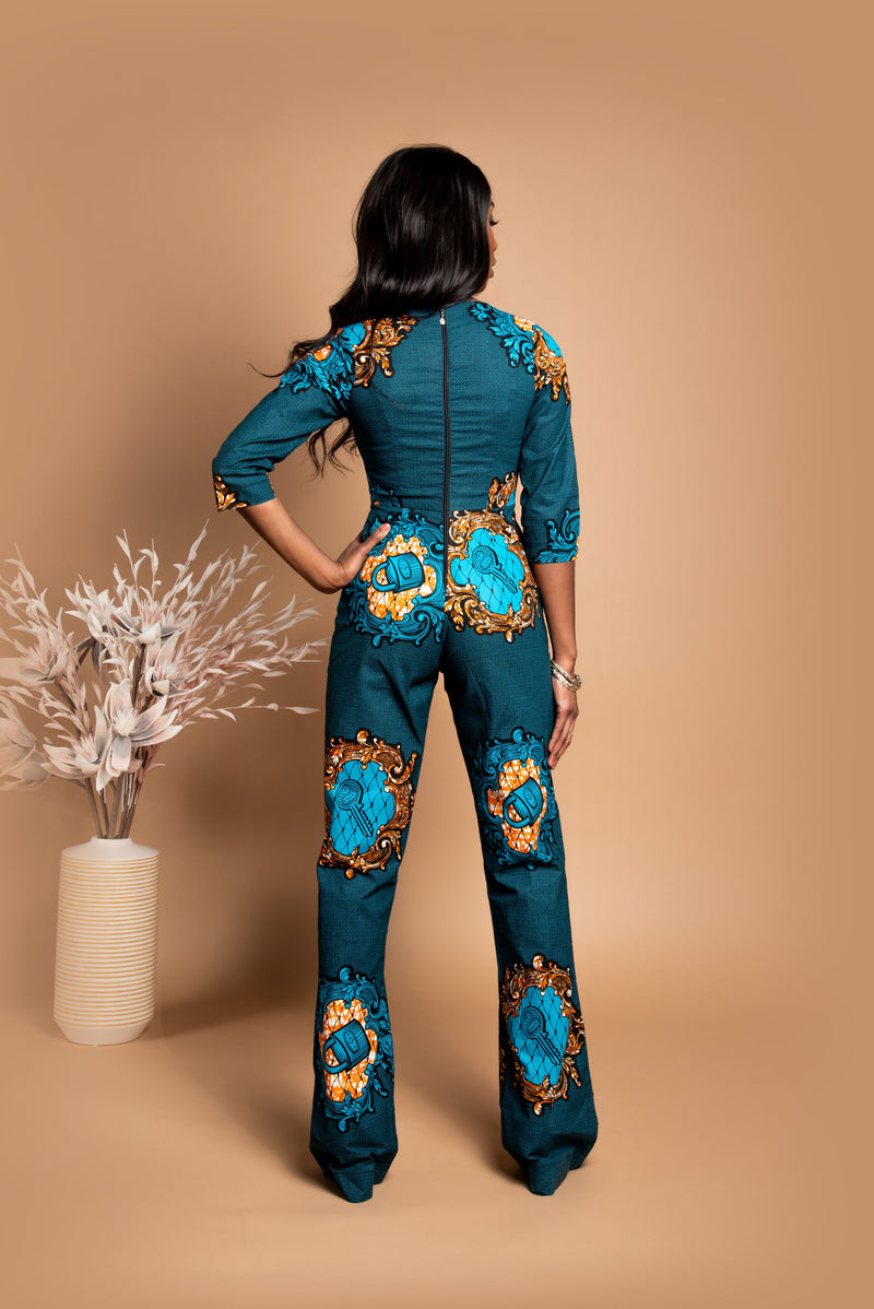 Zen African print Jumpsuit.