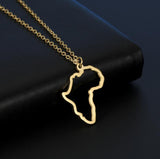 Map of Africa Necklace