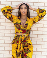 Jayla African print Matching set